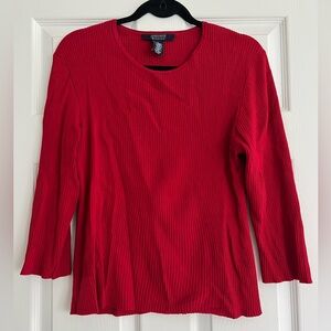 Jones Wear red sweater. Size L.
